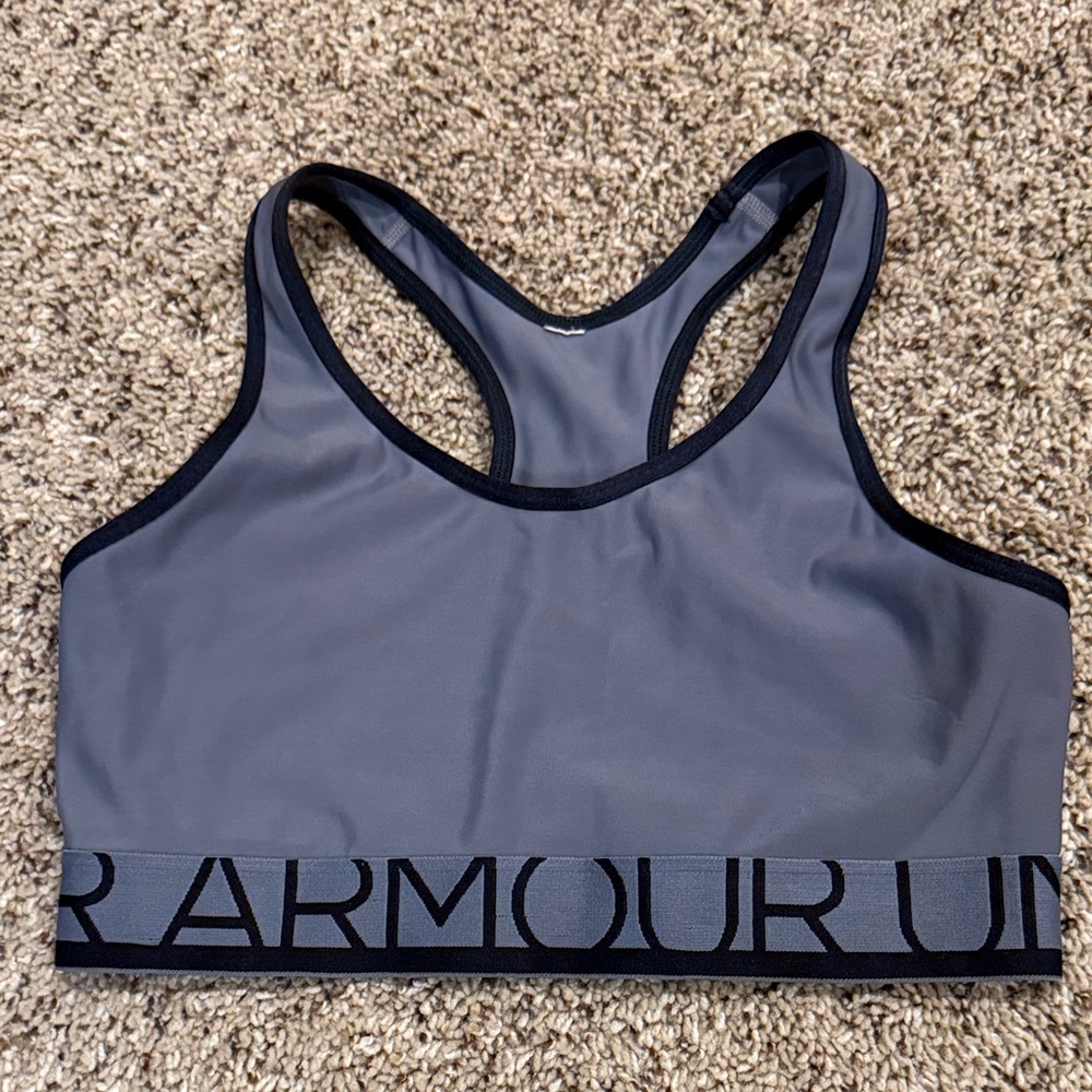 Under Armour Women's Blue and Black Sports Bra